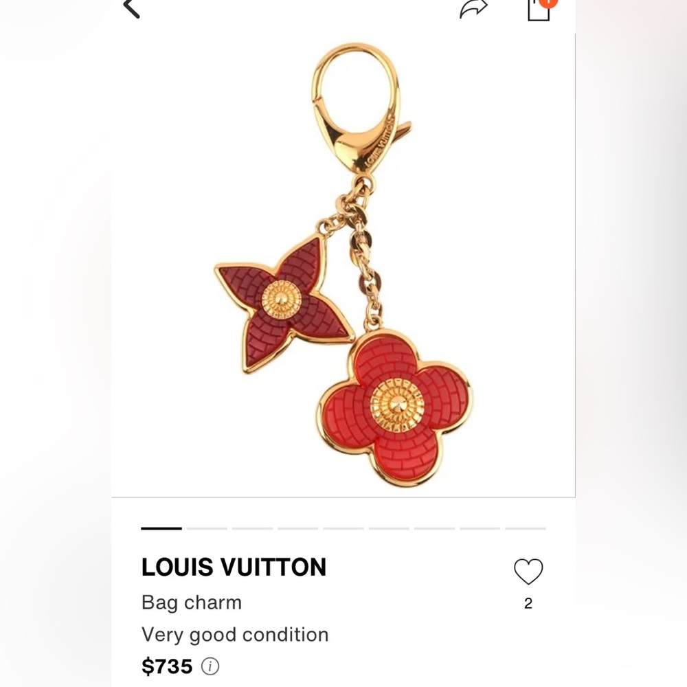 Louis Vuitton Rouge Fauvist Bijou Sac Mosa Bag Charm - Picture 5 of 6